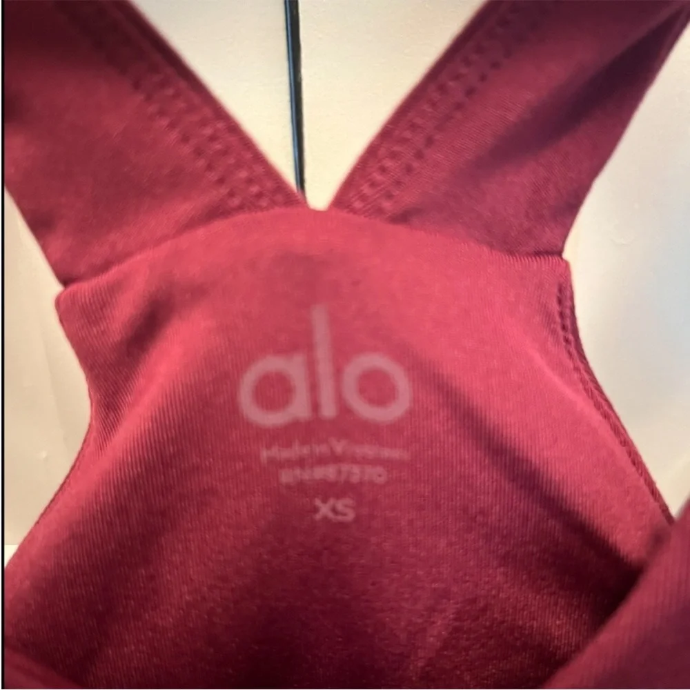 ALO Set - Airbrush Real Bra Tank & matching High Waist Full Length Leggings XS - Picture 3 of 6